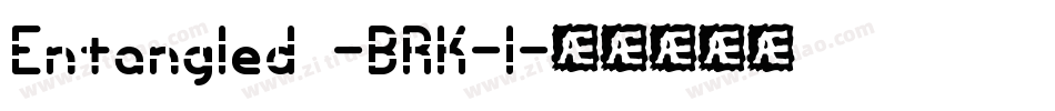 Entangled -BRK-1字体转换